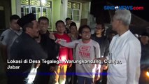 Senangnya Warga, Bacapres Ganjar Pranowo Bermalam di Kampung Cianjur