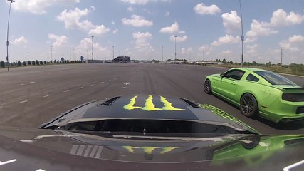 Formula Drift Demo With Two Ford Mustangs