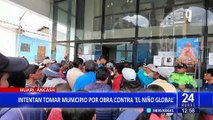 Áncash: agricultores intentan tomar municipio de Huari por incumplimiento de obra