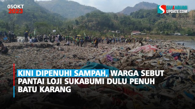 Kini Dipenuhi Sampah, Warga Sebut Pantai Loji Sukabumi Dulu Penuh Batu Karang