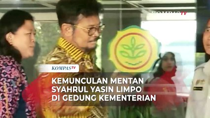 Salam dan Jempol Syahrul Yasin Limpo saat Tiba di Gedung Kementerian