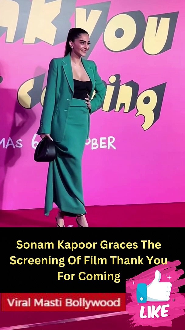 Sonam Kapoor Graces The Screening Of Film Thank You For Coming