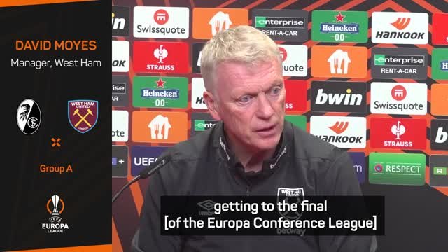 Moyes 'disappointed' by Hammers' away fans ban at Freiburg