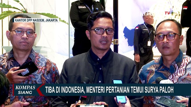 Tiba di Indonesia, Menteri Pertanian Syahrul Yasin Limpo Temui Surya Paloh