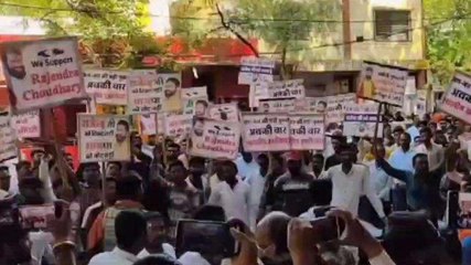 उज्जैन: टिकट वितरण के बाद भाजपा में बगावत, संभागीय कार्यालय पर प्रदर्शन