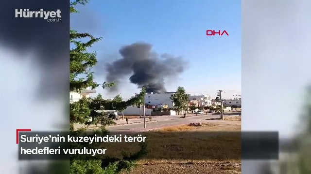 Suriye'nin kuzeyindeki terör hedefleri vuruluyor