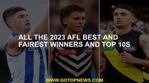 All the 2023 AFL best and fairest winners and top 10s