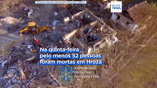 Ataque com mísseis mata duas pessoas e fere dezenas no centro de Kharkiv