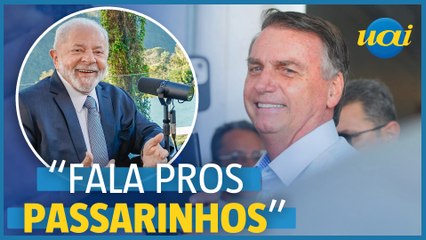 Bolsonaro sobre lives: "Lula fala para passarinhos"