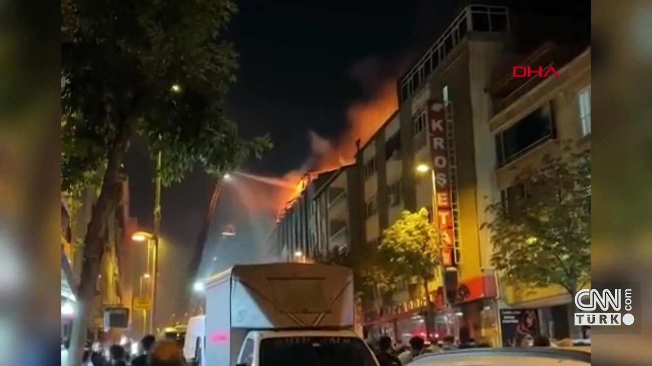 Küçükçekmece’de yangın paniği