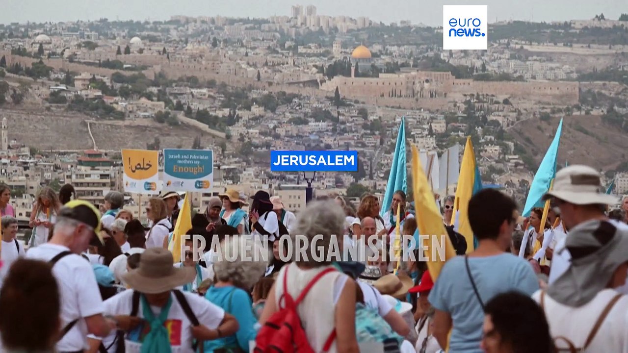 Frauenpower: Israelisch-palästinesischer Demonstrationszug zum Toten Meer