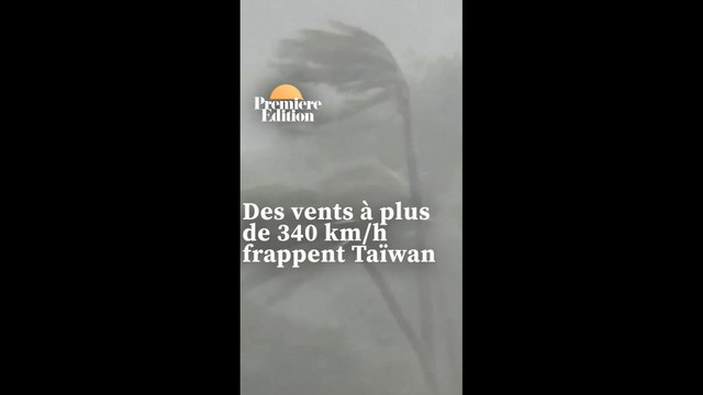 Des vents à plus de 340 km/h enregistrés à Taïwan au passage du typhon Koinou