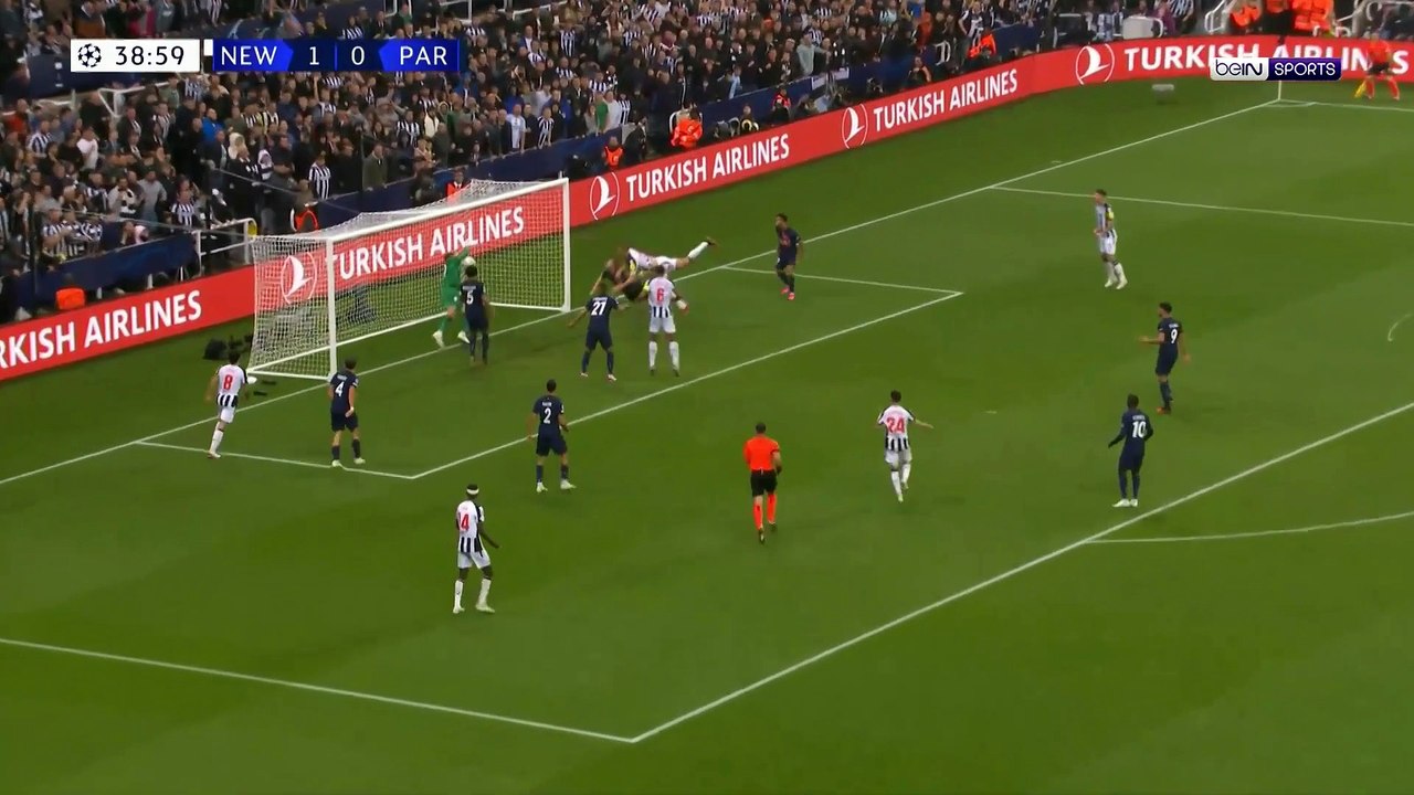 ملخص مباراة نيوكاسل وباريس سان جيرمان (4-1)   ا...