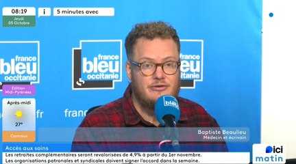 Cinq minutes avec Baptiste Beaulieu, médecin généraliste à Toulouse et romancier