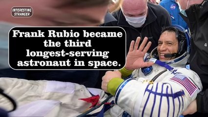 Frank Rubio became the third longest-serving astronaut in space-