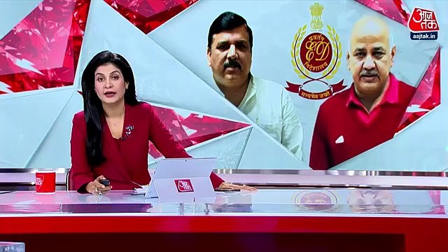 AAP protesting in Delhi-Mumbai After Sanjay SIngh's Arrest