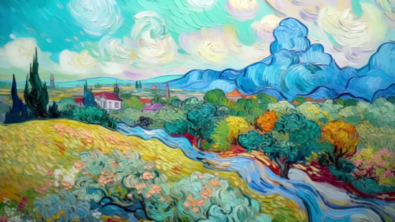 van gogh autumn,HQ, 8K -tvscenary