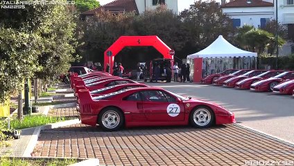 Ferrari F40 INVASION for the first Ferrari Legacy Tour_(720P_60FPS)