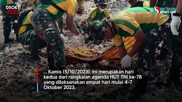 Hari Kedua Clean Up: 5 Alat Berat Turun Bersihkan Sampah di Pantai Loji Sukabumi