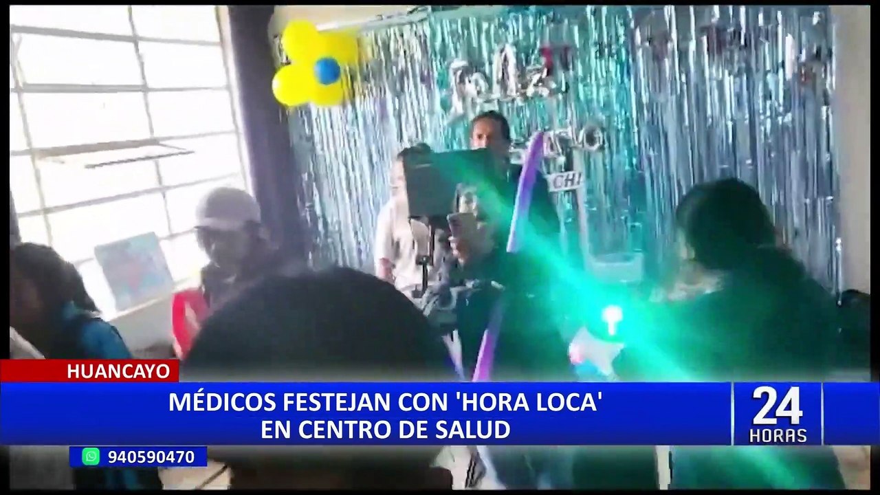Huancayo: inician investigación a personal médico que participó en fiesta en centro de salud