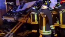 Venedik’te 21 kişinin hayatını kaybettiği otobüs kazasının görüntüsü ortaya çıktı