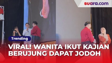 Viral Wanita Ikut Kajian Berujung Dapat Jodoh, Kenalan di Atas Panggung Langsung Diajak Serius