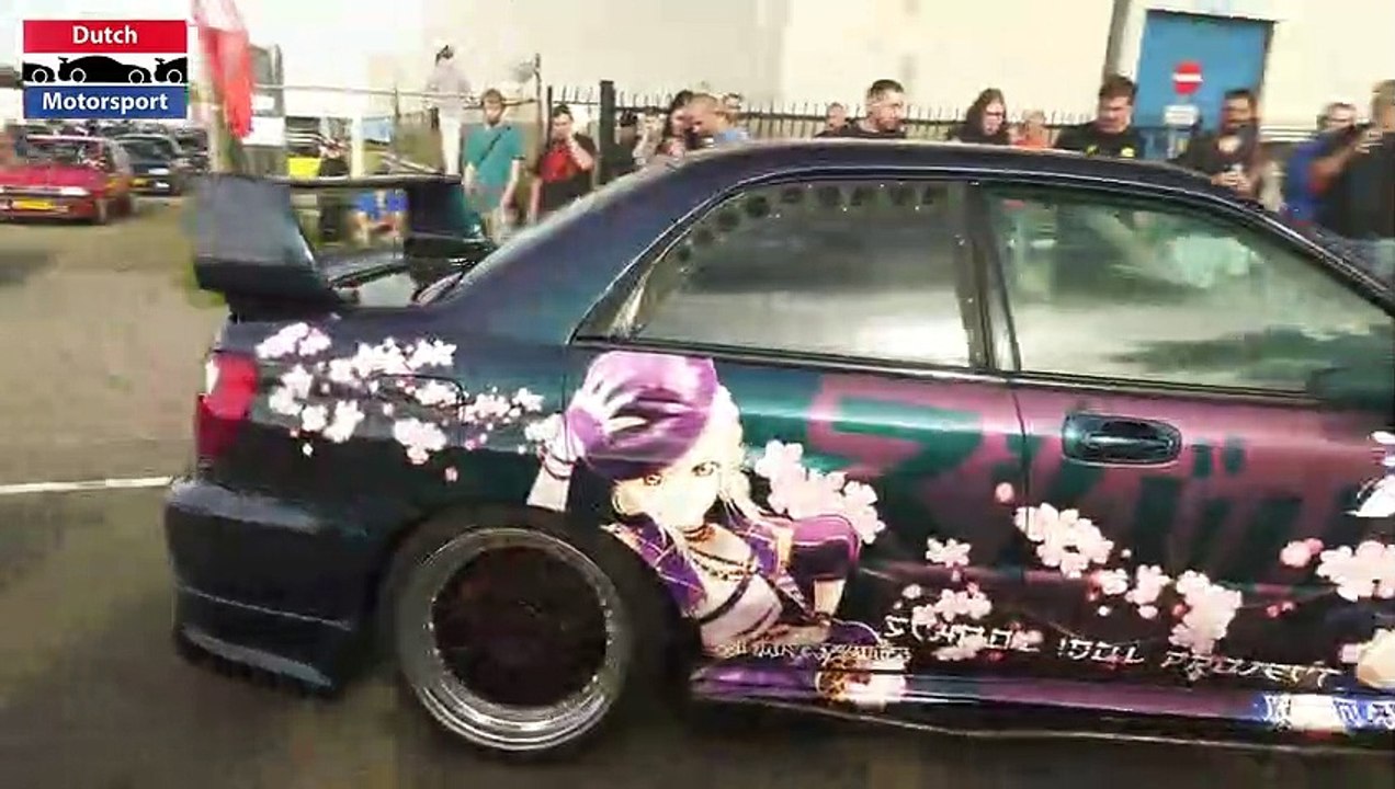 JDM Cars leaving GO Japan 2023 - TopSecret Supra_ NSX_ Impreza 22B_ RX7_ Chaser_ Lancer Evo_(720P_60FPS)