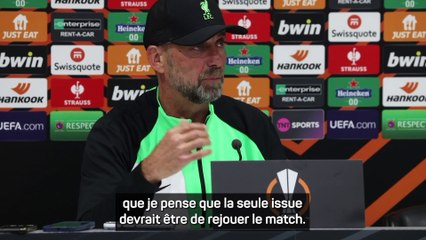 Klopp veut rejouer le match contre Tottenham
