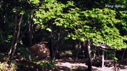 Solo CAMPING in RAIN [ relaxing in the cosy tent shelter  | ASMR ]