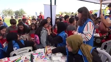 Samsun'da çocuklar gönüllerince eğlendiler