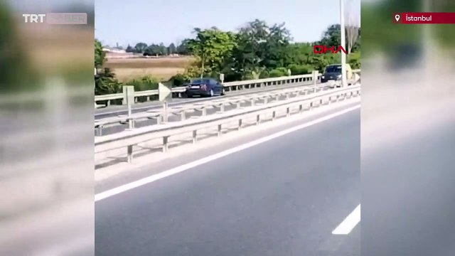 TEM Otoyolu'nda kilometrelerce ters yönde ilerledi