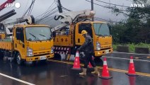 Taiwan, migliaia di case senza elettricita' dopo il passaggio del tifone Koinu