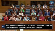 Más Madrid convierte el Pleno de la Asamblea en un circo después de llamar 