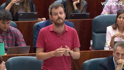 Un diputado de Más Madrid llama "facha" a Ayuso en el pleno contra la amnistía