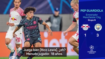 Guardiola se rinde a Rico Lewis