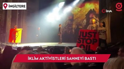 İklim aktivistleri, Sefiller müzikali sahnesini bastı