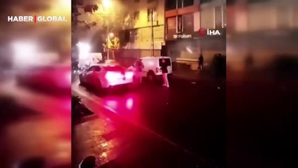 Korku dolu anlar... Gelin ve damadı uğurlarken ortalığı savaş alanına çevirdiler!