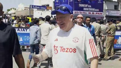 Fans gather for Cricket World Cup opener in Ahmedabad, India