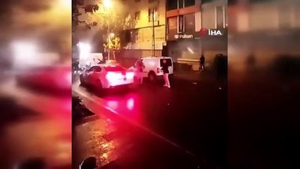 Gelin ve damadı uğurlarken ortalığı savaş alanına çevirdiler: O anlar kamerada