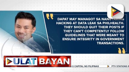 Rep. Ray Reyes, nais panagutin ang PhilHealth sa nangyaring ransomware attack sa ahensiya