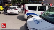 Aksaray'da gasp iddiasıyla durdurulan şahıs kendini araca kilitledi