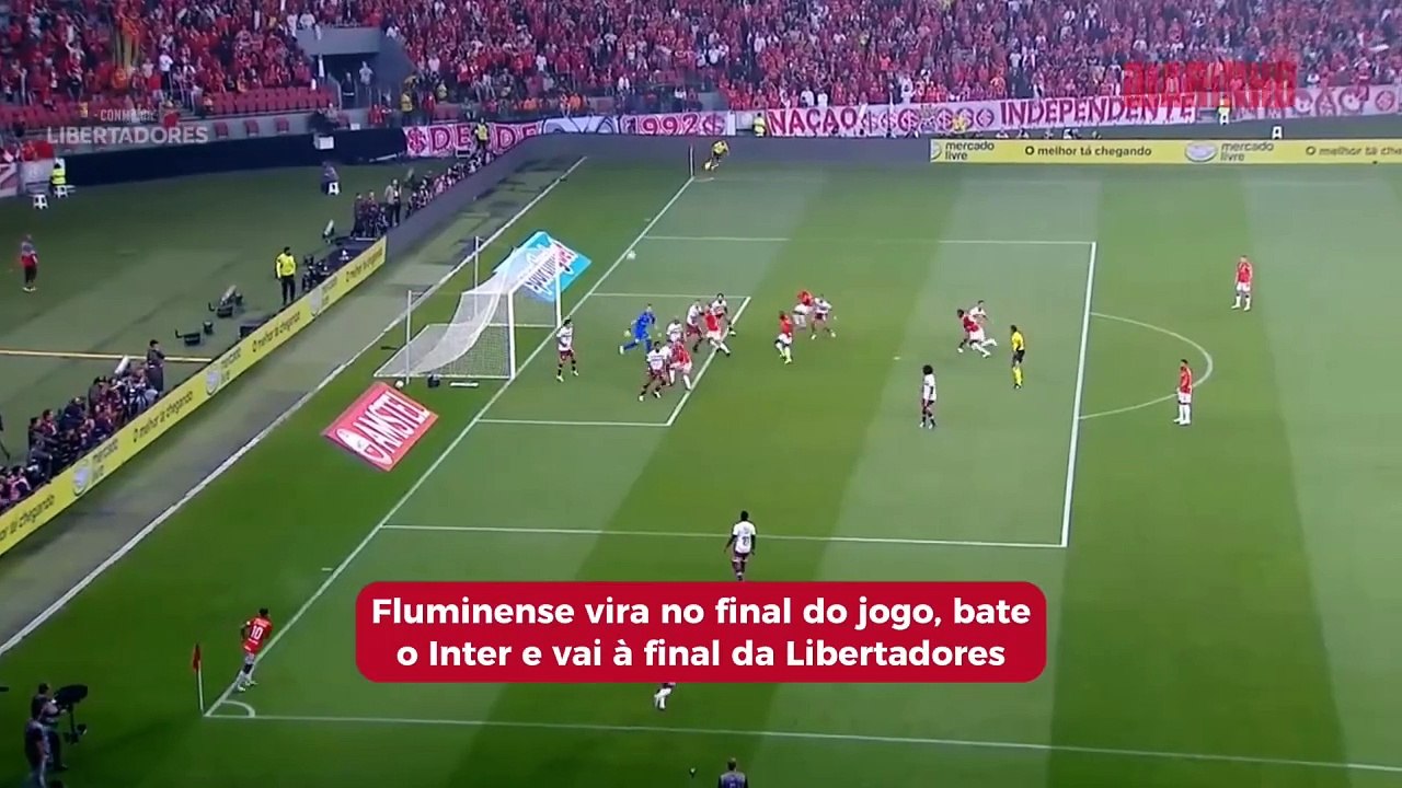 Fluminense vira no final do jogo, bate o Inter e vai à final da Libertadores