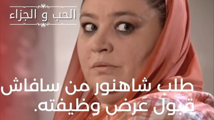 طلب شاهنور من سافاش قبول عرض وظيفته. | مسلسل الحب والجزاء  - الحلقة 16