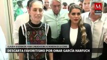 Claudia Sheinbaum descarta favoritismo por Harfuch para candidatura de Morena en CdMx