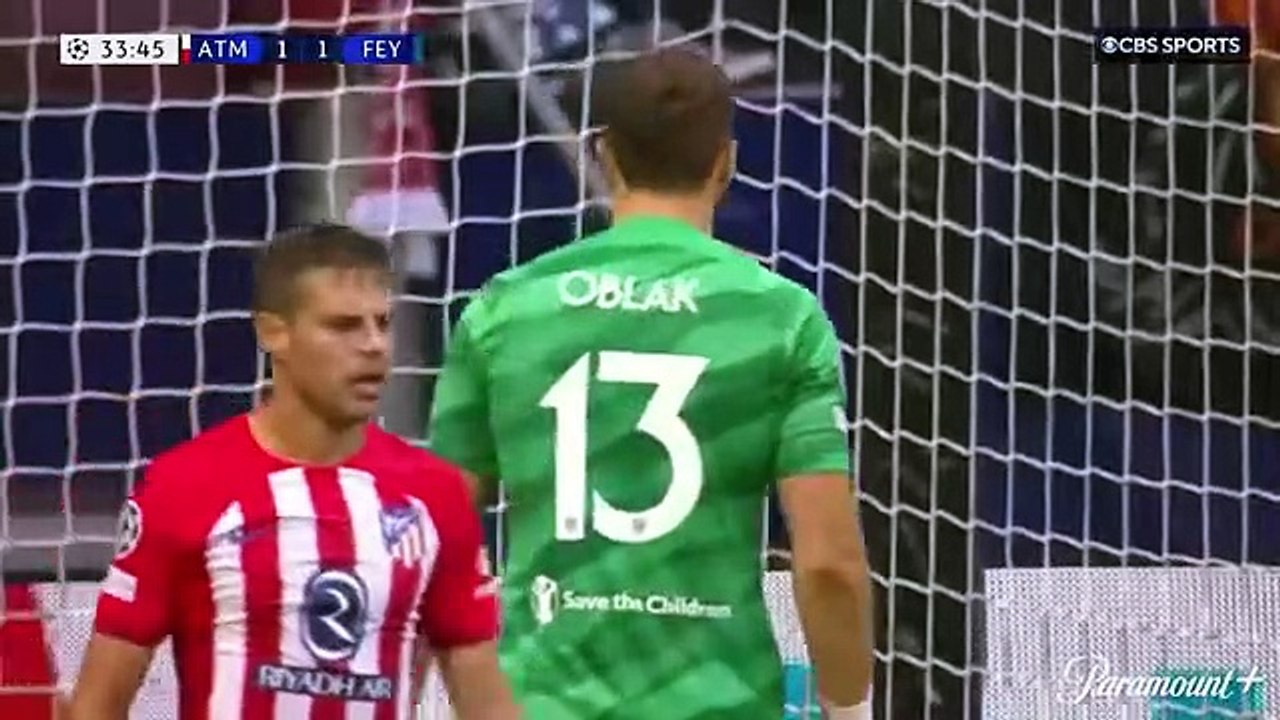 Atletico Madrid 3-2 Feyenoord UEFA Champions League GroupE Match Highlights & Goals