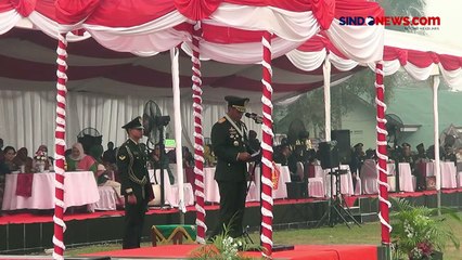Suasana Upacara HUT ke-78 TNI di Palangka Raya Diselimuti Asap