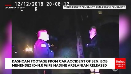 Dashcam Footage From Car Accident Of Bob Menendez's Wife, Nadine Arslanian, Released