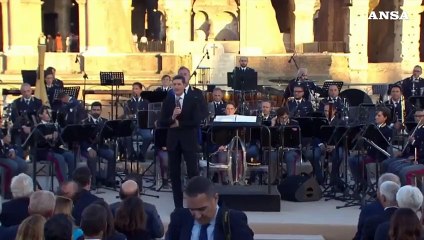 Download Video: Roma, al Tempio di Venere il concerto della banda della Polizia