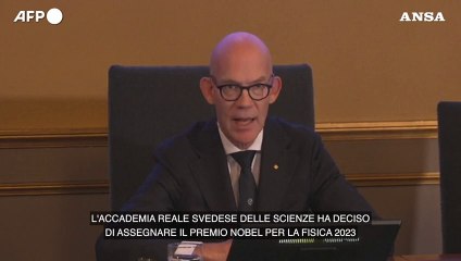 Nobel per la Fisica ad Agostini, Krausz e L'Huillier