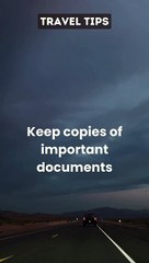 Be prepared for emergencies and document loss. #TravelDocuments #Preparedness